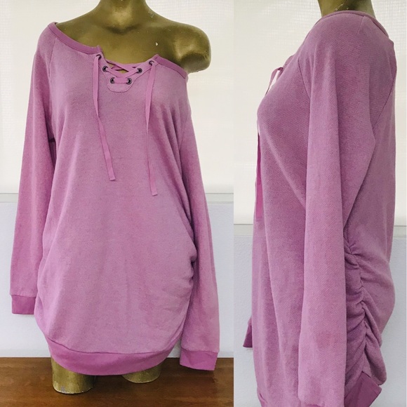 LAST ONE! ISABEL MATERNITY NWT Lace-Up TUNIC TOP / MINI DRESS S - Picture 10 of 16